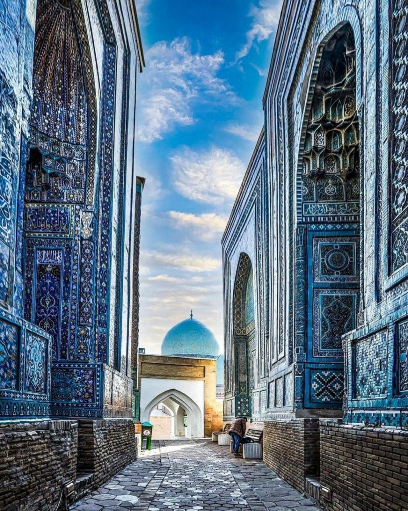 Shah-i Zinda Samarkanda necrópolis Ruta de la Seda